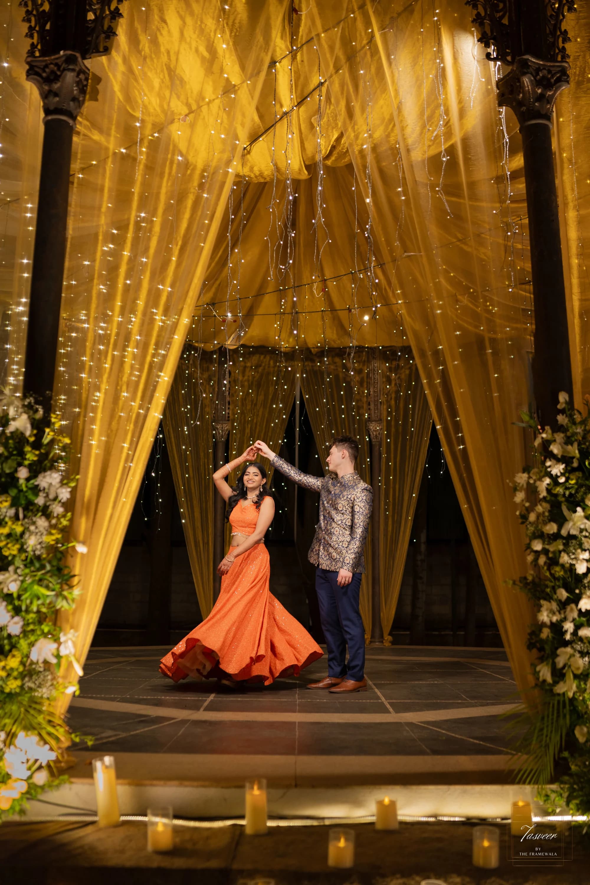 A dramatic wedding landscape